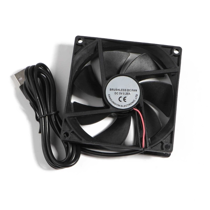 F3KE 5V Conector USB Ventilador para PC Cooler Dissipador calor Ventilador resfriamento CPU 90x90mm 9025