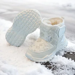 Baby warme Stiefel für Alter 2-3 bis 4 Winter Plüsch Baby Baumwolle Stiefel Kinder wasserdichte warme Stiefel Mädchen Anti-Rutsch-Leicht boote