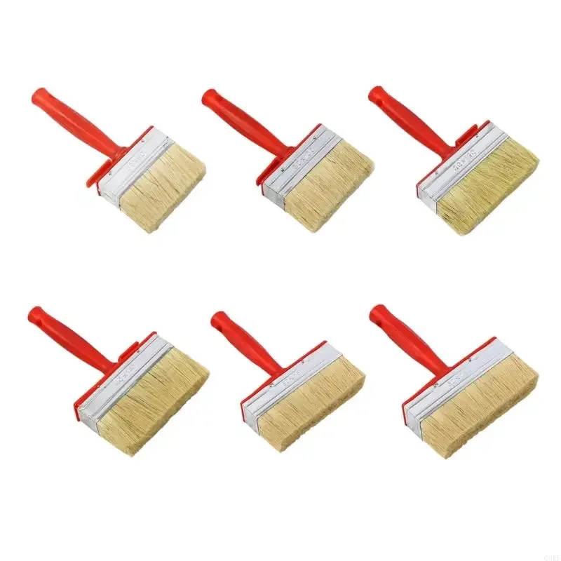 4pieces Stain аппликаторы с натуральными щетинками, идеально подходящими для палубной террасы и мебельных проектов покрытия.