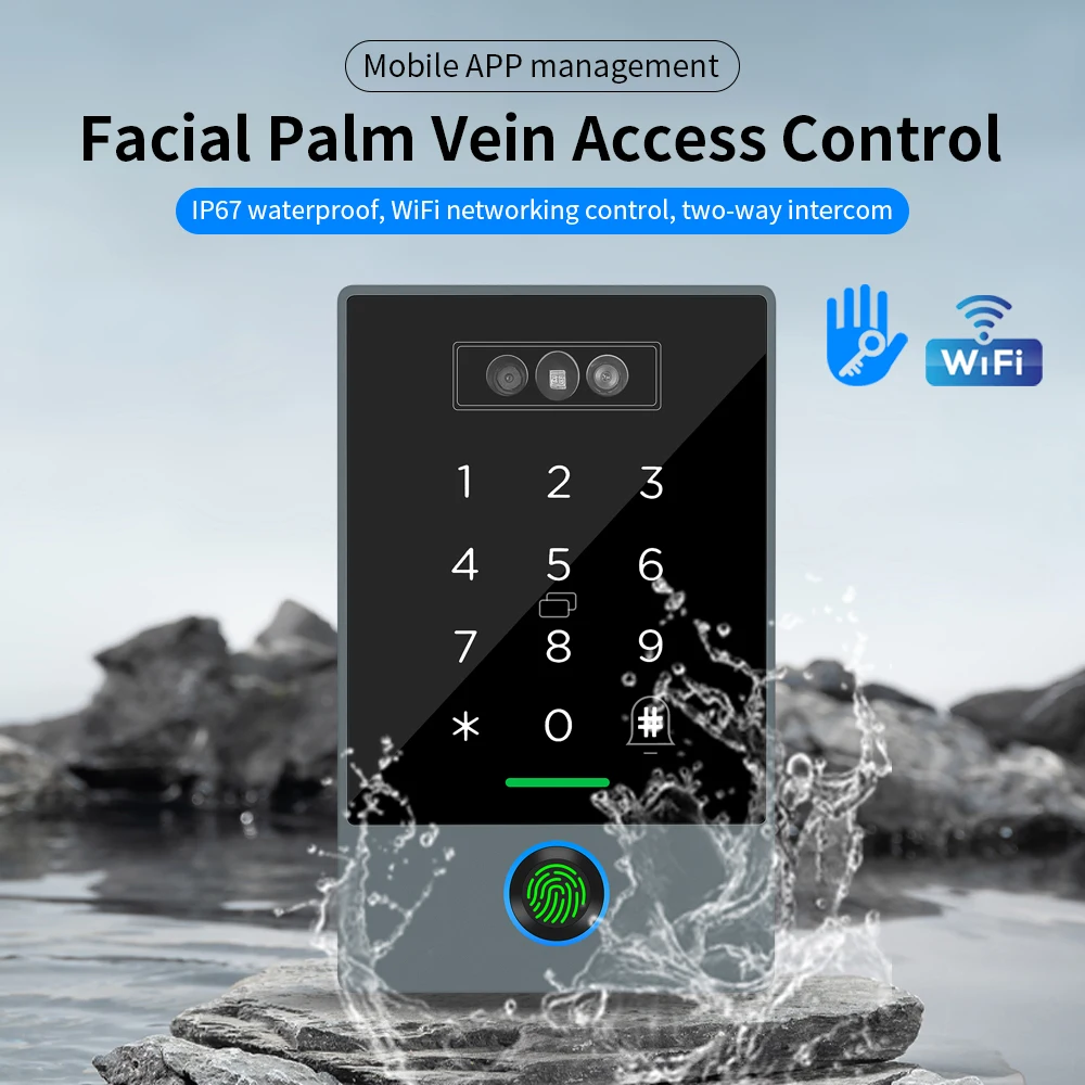 

Asia-Teco Palm Vein TTLOCK APP WIFI Facial IP67 Контроль доступа Время посещаемости 3D Распознавание лиц 13,56 МГц RFID + Отпечаток пальца