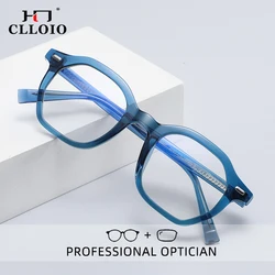 CLLOIO Adolescent Anti Blue Light Myopia Glasses Men Women High Quality Anti-reflection Prescription Optical Glasses Frame