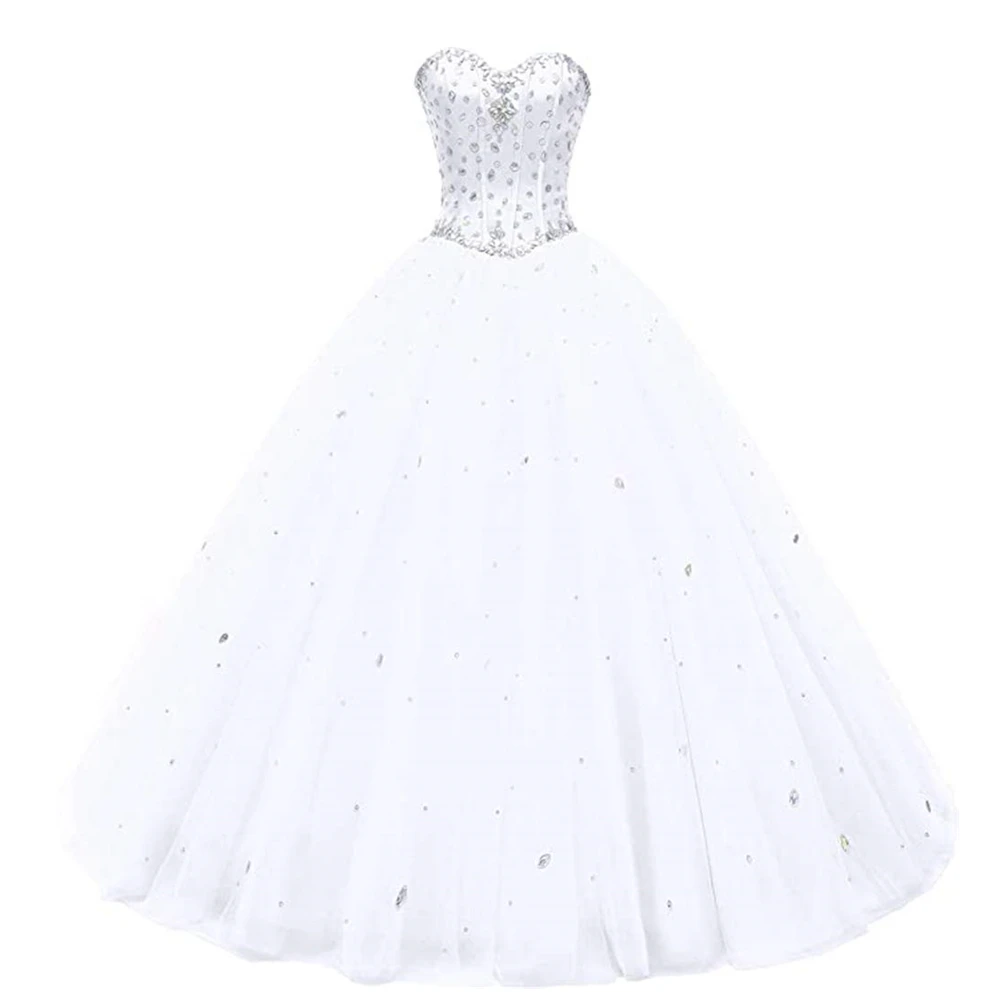 Gaun Pesta Dansa BM Gaun Quinceanera Tulle Gaun Ulang Tahun Gadis 16 "Manis Pesta Prom Buatan Tangan Vestido 15 Anos