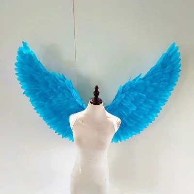 Colored Feather Wings Costume Kids Adults Angel Wings for stage performance prop