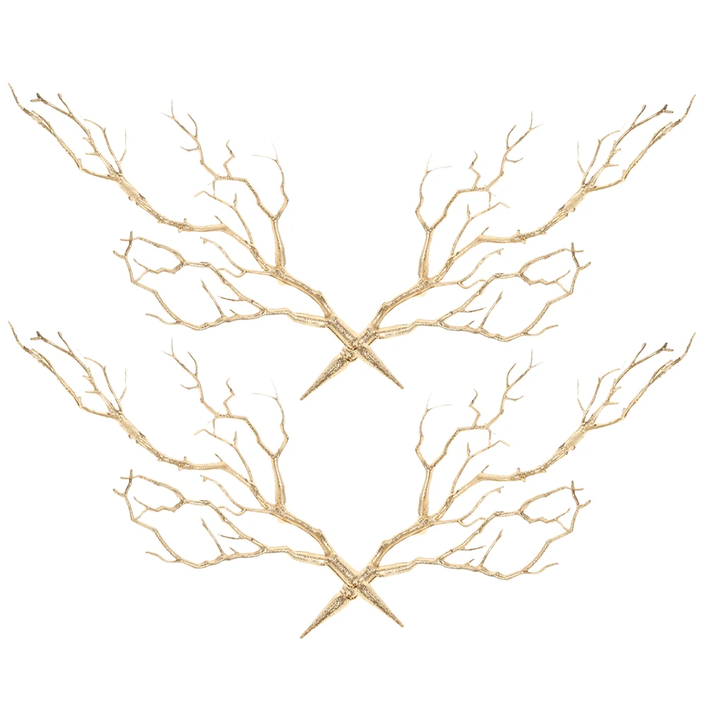 

4pcs Artificial Decorative Tree Branches For Vase Faux Stems Home Office Party Decor Simulation Branches Diy Crafts Photography