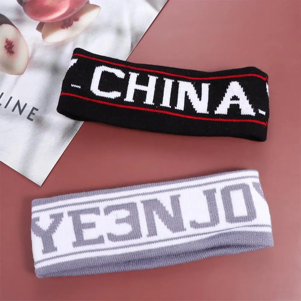 Basketball Yoga Absorbent Band Kids Headbands Yoga Tennis Headwrap Sports Headband Letters Sweat Headband Sweatbands Women