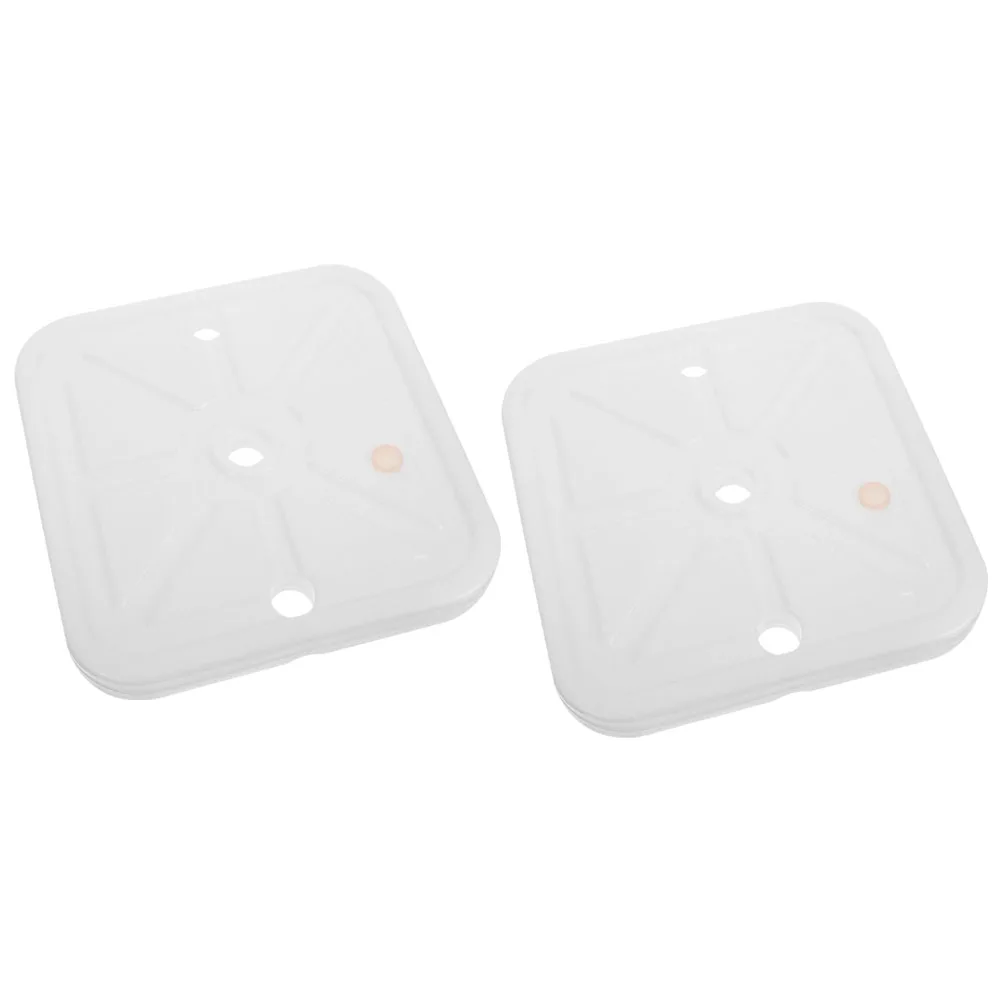 

2Pcs WaterFillable Base Weights Square White Plastic Fillable Balloon Arch Stands Wedding Baby Shower Table Centerpiece Decor
