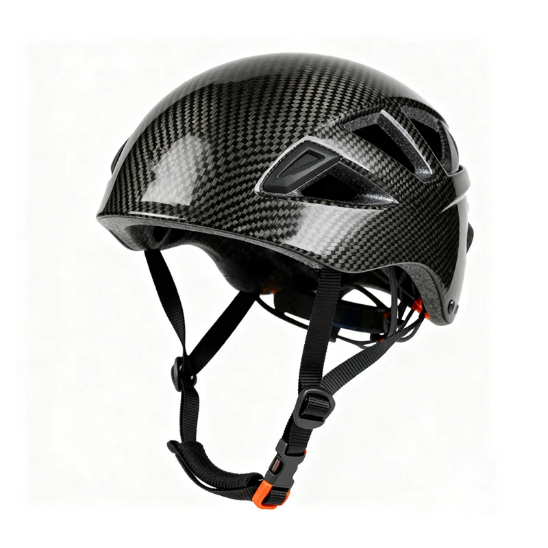 

Ultra Light Safety Certified Carbon Fiber Climbing Helmet for Mountaineering Gear Prepreg Carbon