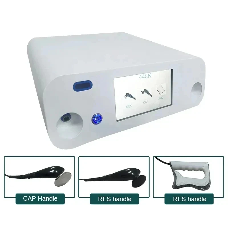 448KHz Tecar RF Machine with RET CET Probes Monopolar Electrode Pads High Frequency Beauty Device and Accessories for Body Use