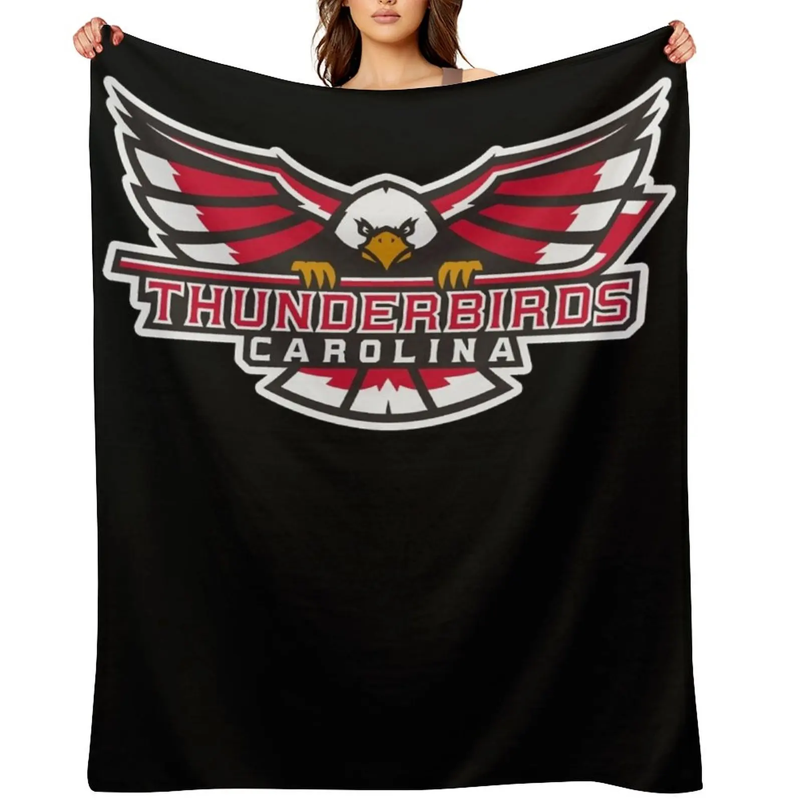 

Carolina Thunderbirds Throw Blanket Hairys Soft Beds for sofa Personalized Gift Blankets