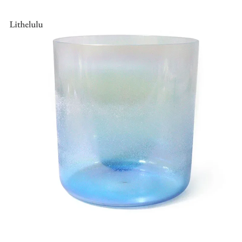 6/7/8Inch Dazzling Sea Blue Clear Quartz Crystal Singing Bowl Top Level Meditation Sound Therapy Voiasin Relaxing Sounds Bowls