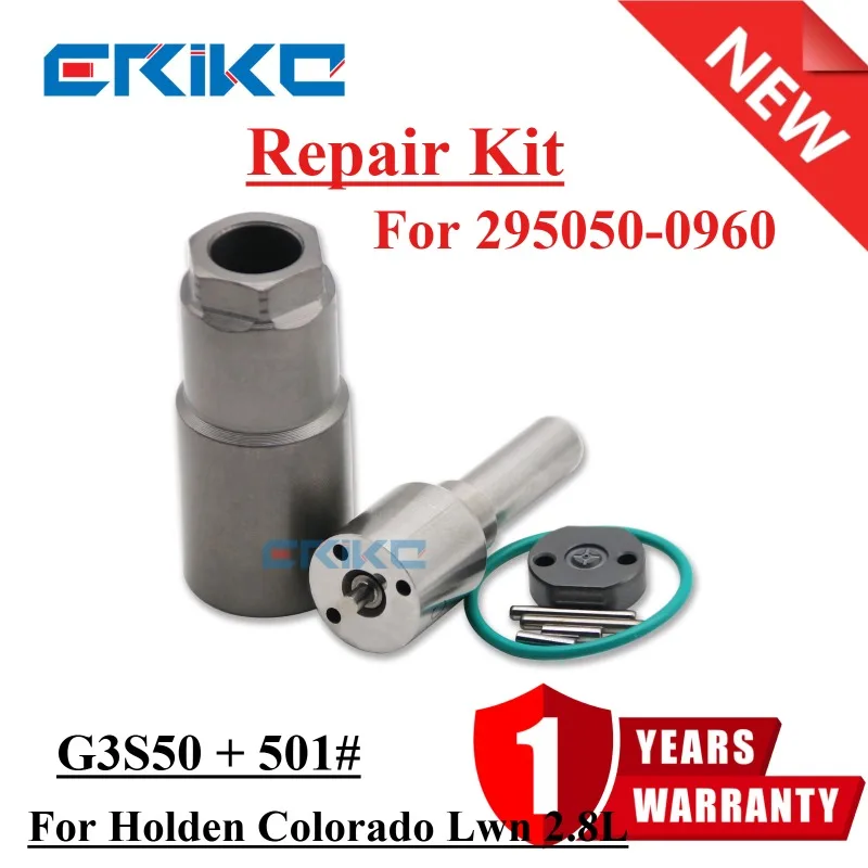 

Repair Kit G3S50 Nozzle Spray 293400-0500 Valve Plate 501# for Holden Colorado Lwn 2.8L Engine Injector 295050-0960 295050-0961