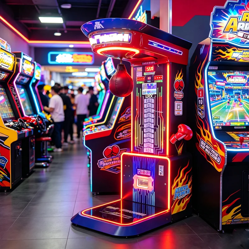 Boxing Machine Arcade - Máquina de Arcade de Prueba de