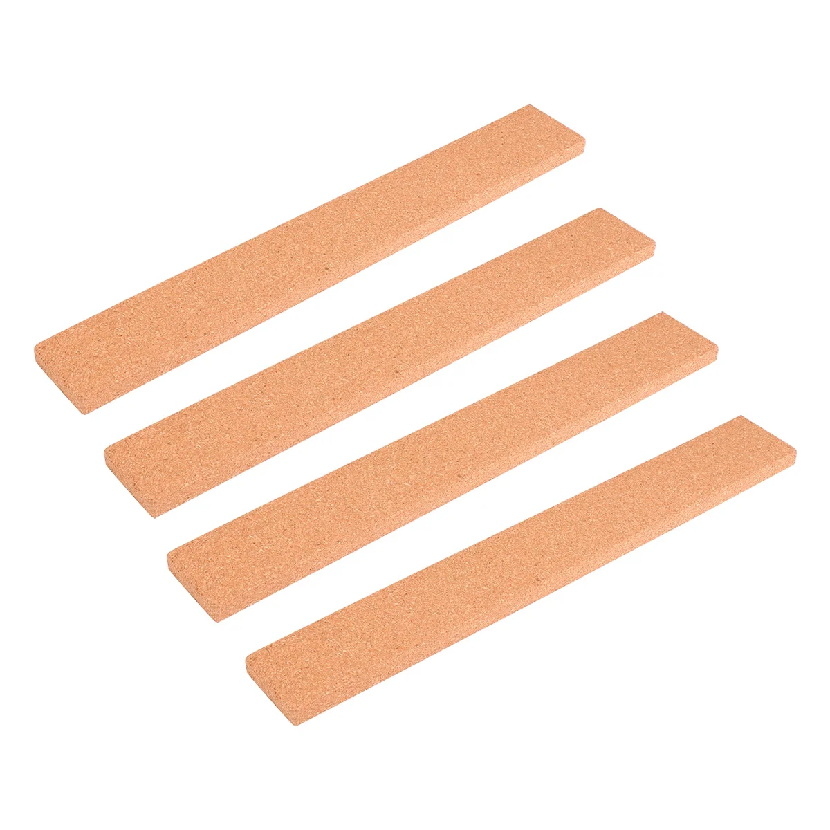 

4pcs Cork Bulletin Board Strips Thick Natural Frameless Practical Photo Wall Menu Office Home Use Easy Install