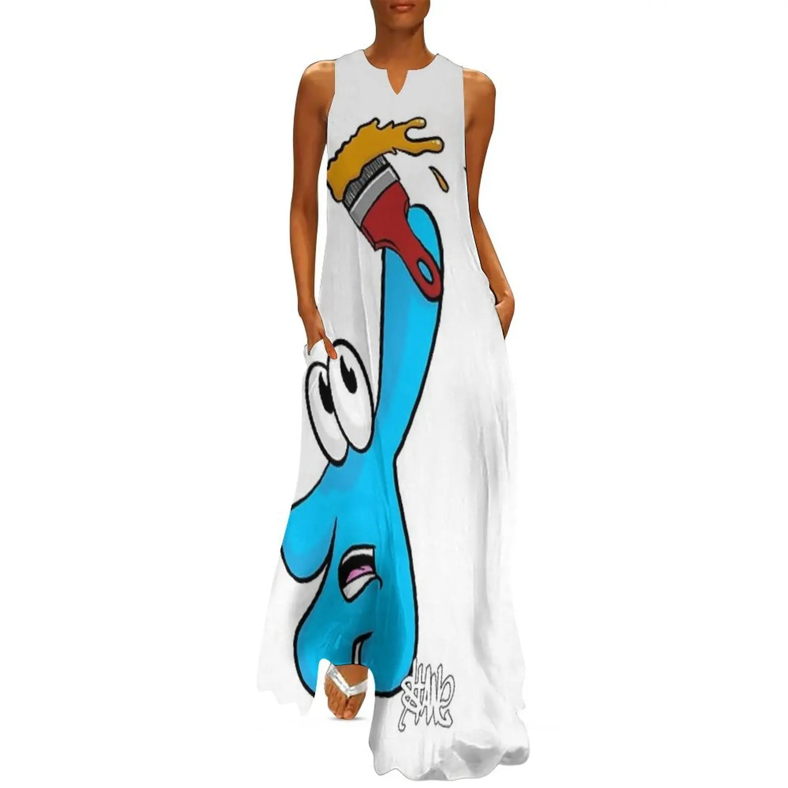 

Stanecell paint brush Long Dress Woman clothing summer woman dress 2025 dresses with long sleeves Evening dresses