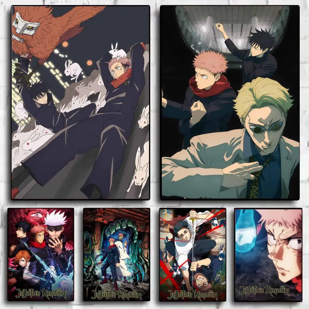 Popular Anime J-Jujutsu Kaisen Poster Modern  Wall Art Aesthetic Minimalist Bedroom Decor Cafe Home Gift