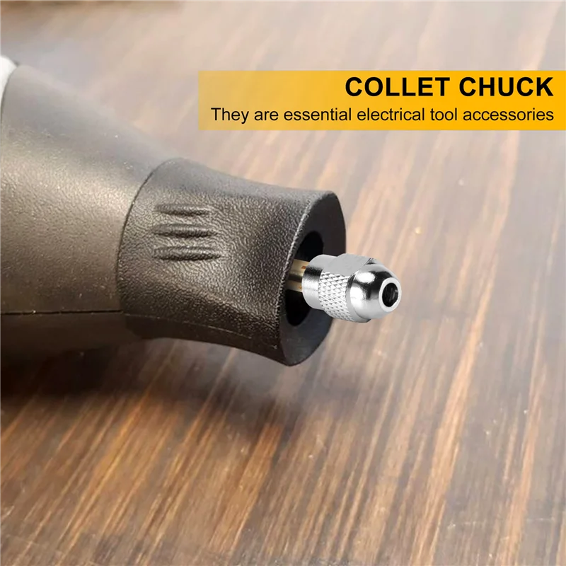 

Exquisite-10Pcs Brass Collet For Dremel,Replacement 4485 Quick Change Rotary Drill Nut Tool Set 0.8/1.2/1.5/1.8/ 2.0/2.4/3.0/3.2