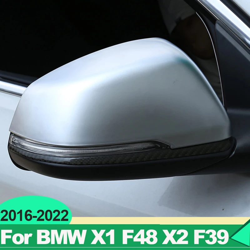 

For BMW X1 F48 X2 F39 2016-2018 2019 2020 2021 2022 ABS Carbon Car Rearview Mirror Side Cover Shell Trim Molding Accessories