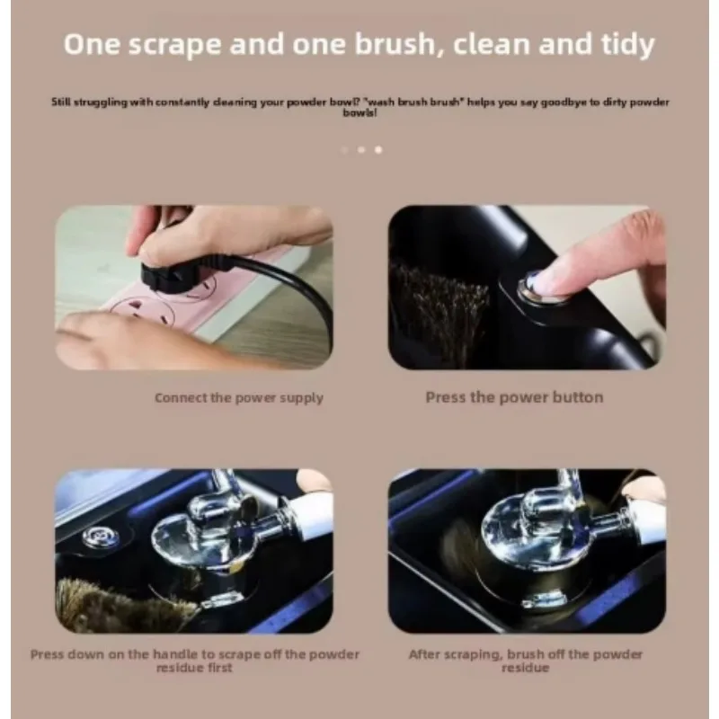 Electric Coffee Portafilter Cleaner, Automatic Coffee Basket Cleaning Machine for Barista Cafe Use