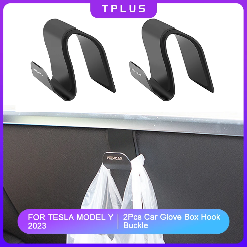 

2x Car Glove Box Hook For Tesla Model Y Hooks Hanger For Purses Keys Mask Portable For ModelY 2023 Auto Interior Accessories