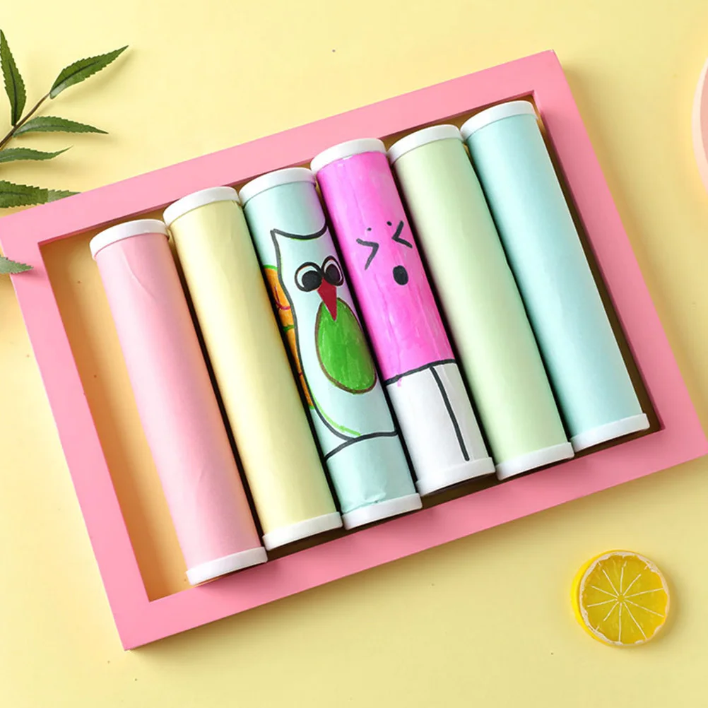 

3Pcs DIY Kaleidoscope Making Kit Safe Paper Material Early Educational Parent Child Activity Hands-on Color Painting