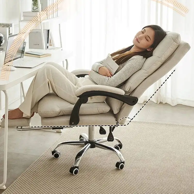

Office Floor Mobiles Work Chairs Comfort Nordic Rolling Office Chairs Leather Comfy Arm Sillas De Oficina Furniture Sets Wrx