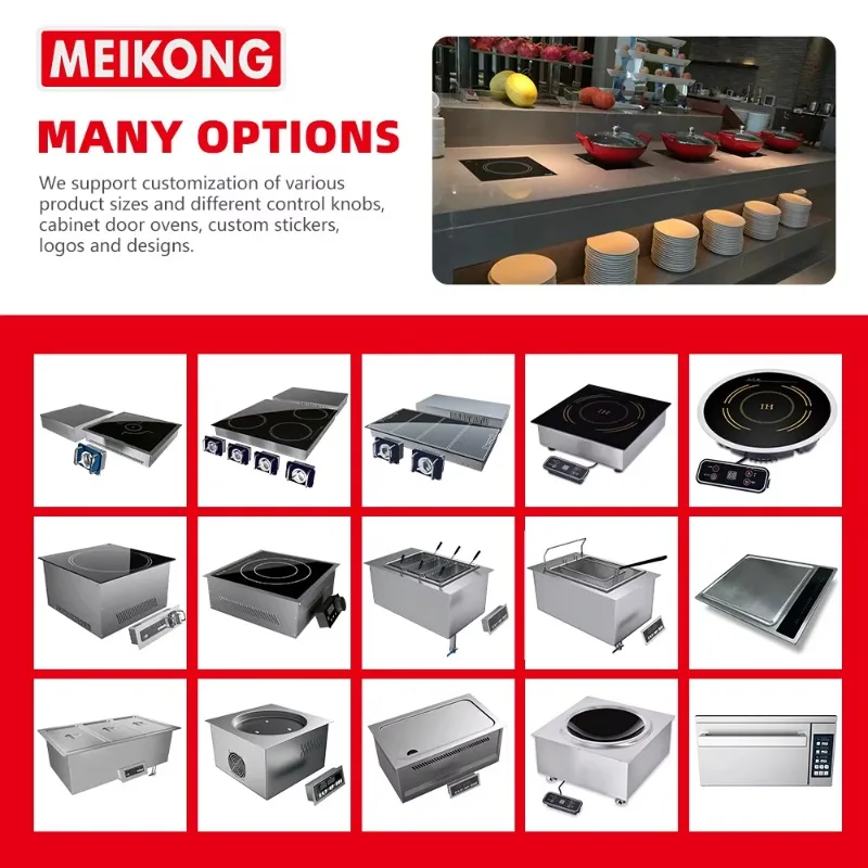 Airo Commercial Cooking Equipment Built-in 5KW Induction Cooker High Power Embedded Induction Stove for Restaurant Kitchen