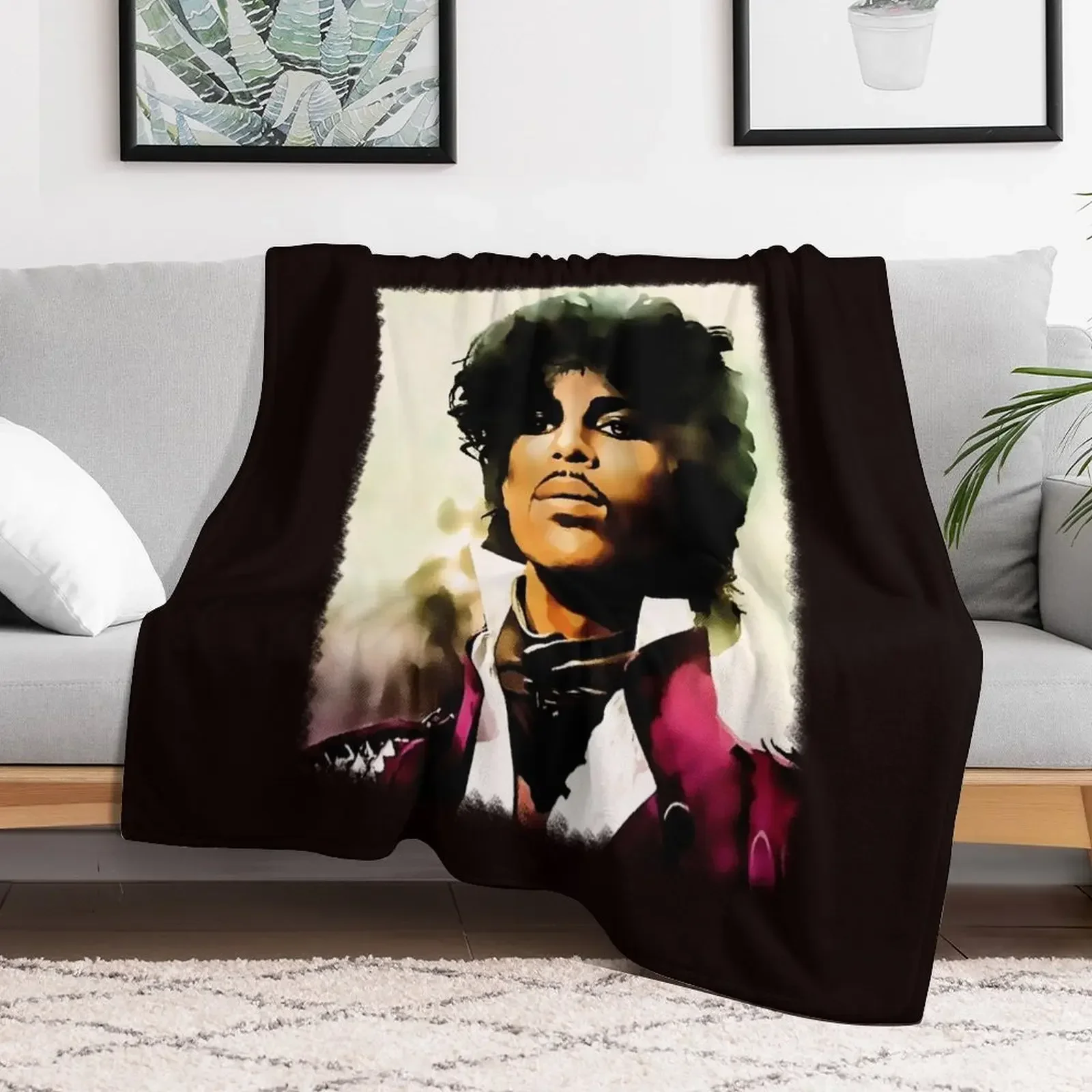 Prince legendary pop icon pop music singer fan art Throw Blanket Kid'S warm winter wednesday Thins Blankets