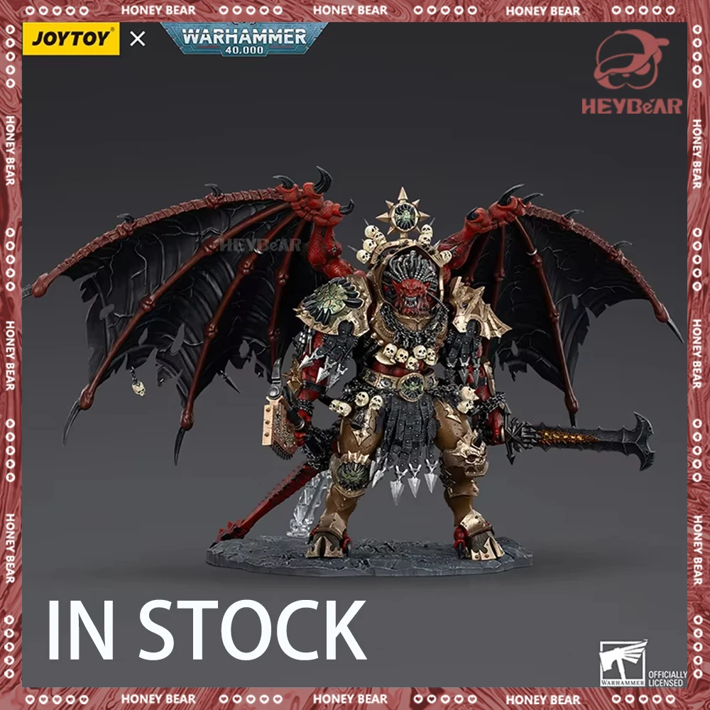 JOYTOY Warhammer 40k 1/18 عمل الشكل آكل العالم أنجرون شيطان بريمارك أوف كورن نموذج جمع ديكور لعبة هدايا الهالوين