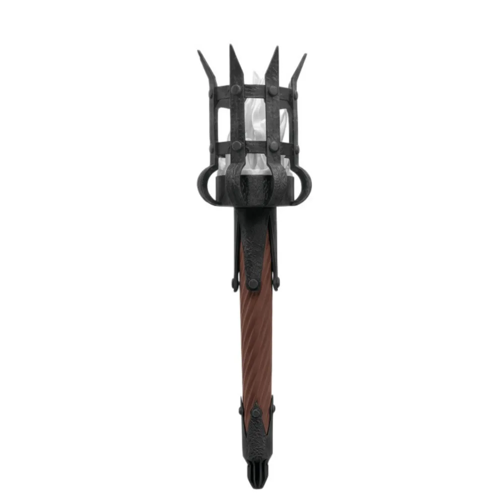Vintage Medieval Torch Wall Lamp Dual Torch 3D Print Halloween Flame Torch Light Castle Style Led Lighting Retro Wall Craft Lamp