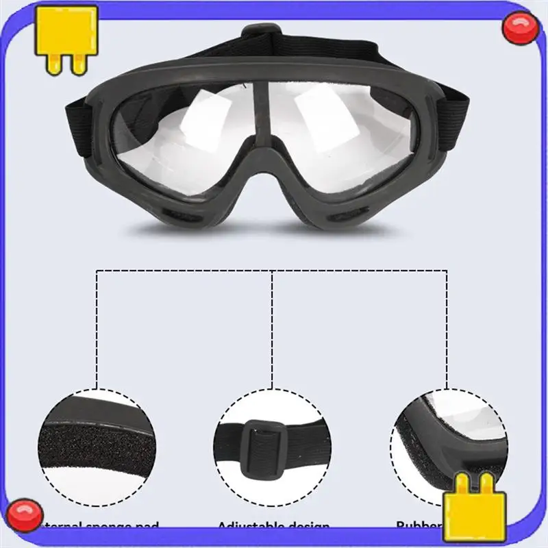

2Pcs Goggles Outdoor Sport Glasses Game Clear Goggles