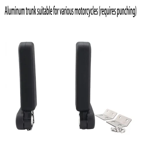 Imagen 2 del producto Reposabrazos de pasajero de aleación de aluminio para motocicleta, reposabrazos Universal R1200GS para maletero, reposabrazos modificado para coche de Rally dedicado
