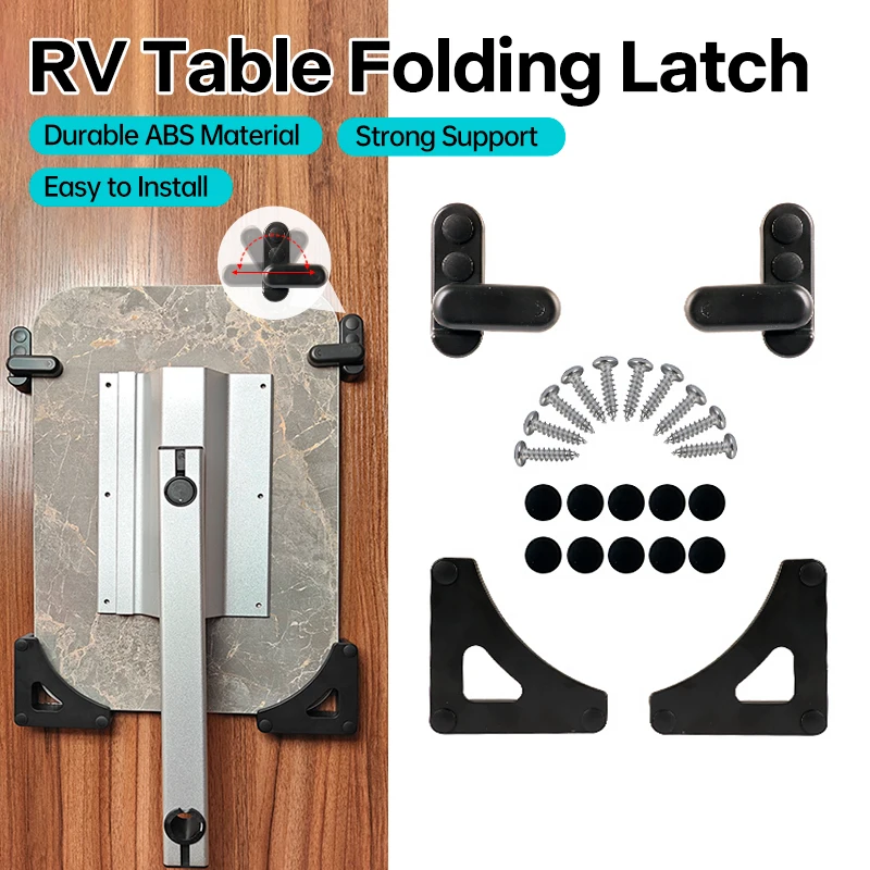 

Комплект складных креплений для стола RV: кронштейн-фиксатор для стола в кемпере/караване, держатель-опора для стола из АБС-пластика для автодома