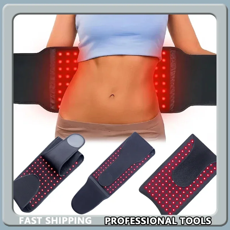

2025 Терапевтический пояс с красным светом - 120 светодиодов для кровообращения, релаксации, облегчения боли, нагрева и ухода за талией