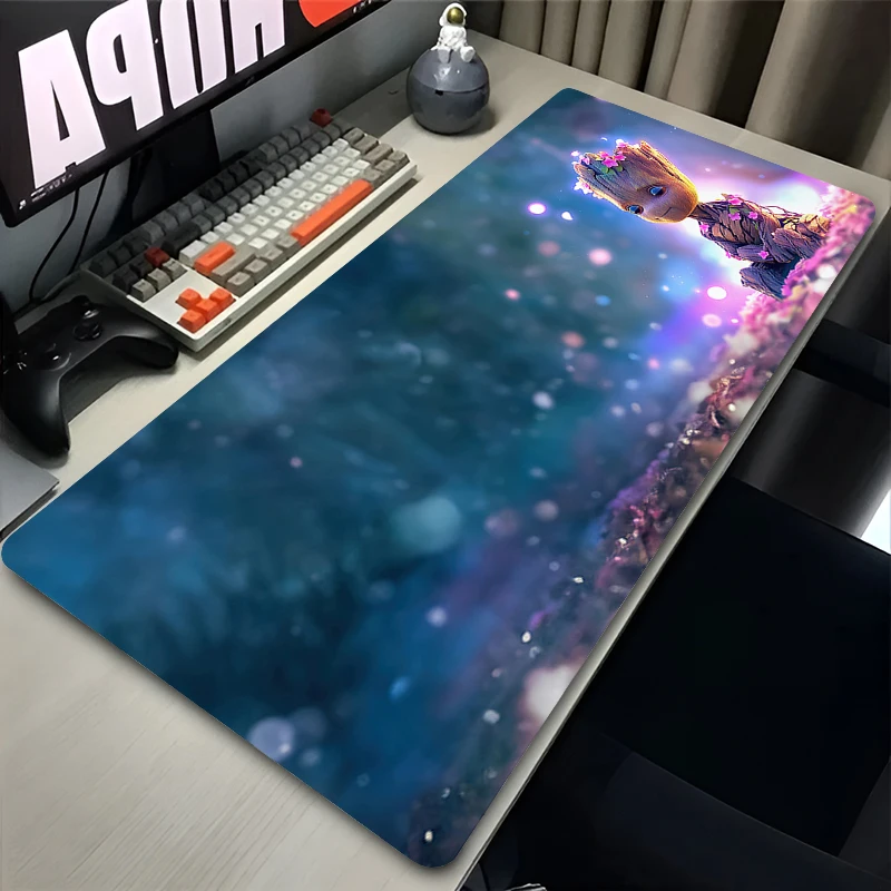 Marvel Groot  Mouse Pad HD Gaming Mousepad Laptop Office Desk Accessories XXL Large Computer Gaming Keyboard Mouse Mat Non Slip