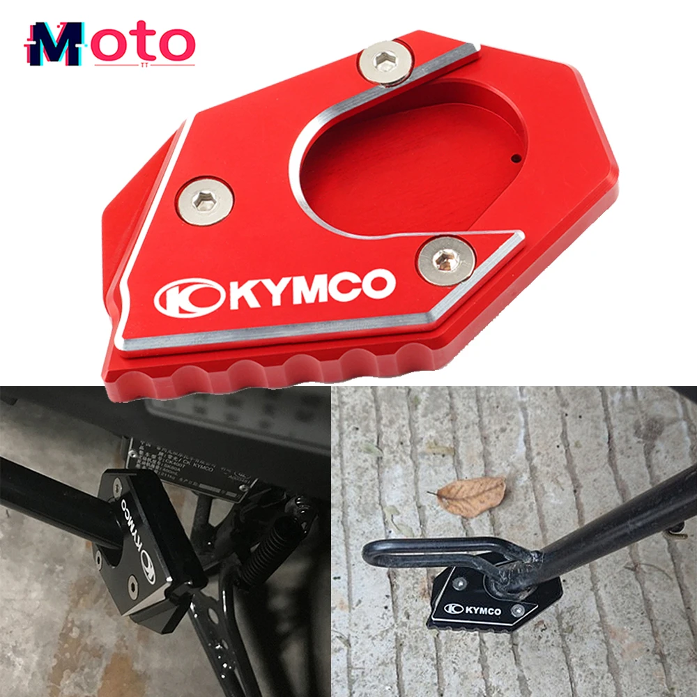 For KYMCO DTX360 DTX 360 Downtown 300 300i 350i 200i Xciting 250 400 Motorcycle Kickstand Extension Side Stand Plate Enlarger