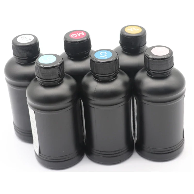 250ml LED UV Ink For DX4 DX5 DX6 DX7 DX10 TX800 XP600 Printhead For Epson 1390 L800 L1800 L805 R1800 R1900 UV Flatbed Printer