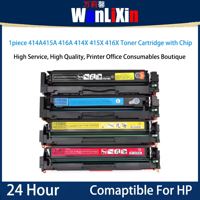 

1 шт. с чипом 414A 415A 416A 414X 415X 416X Тонер-картридж для HP Color LaserJet Pro M455 M454 M479 M454dn M454dw M454nw