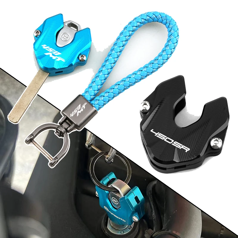 

High Quality Motorcycle Accessories Key Case Cover Keychain Keychain Strap & Key Chain For CFMOTO 450MT 450SR 450 SR MT 450-MT