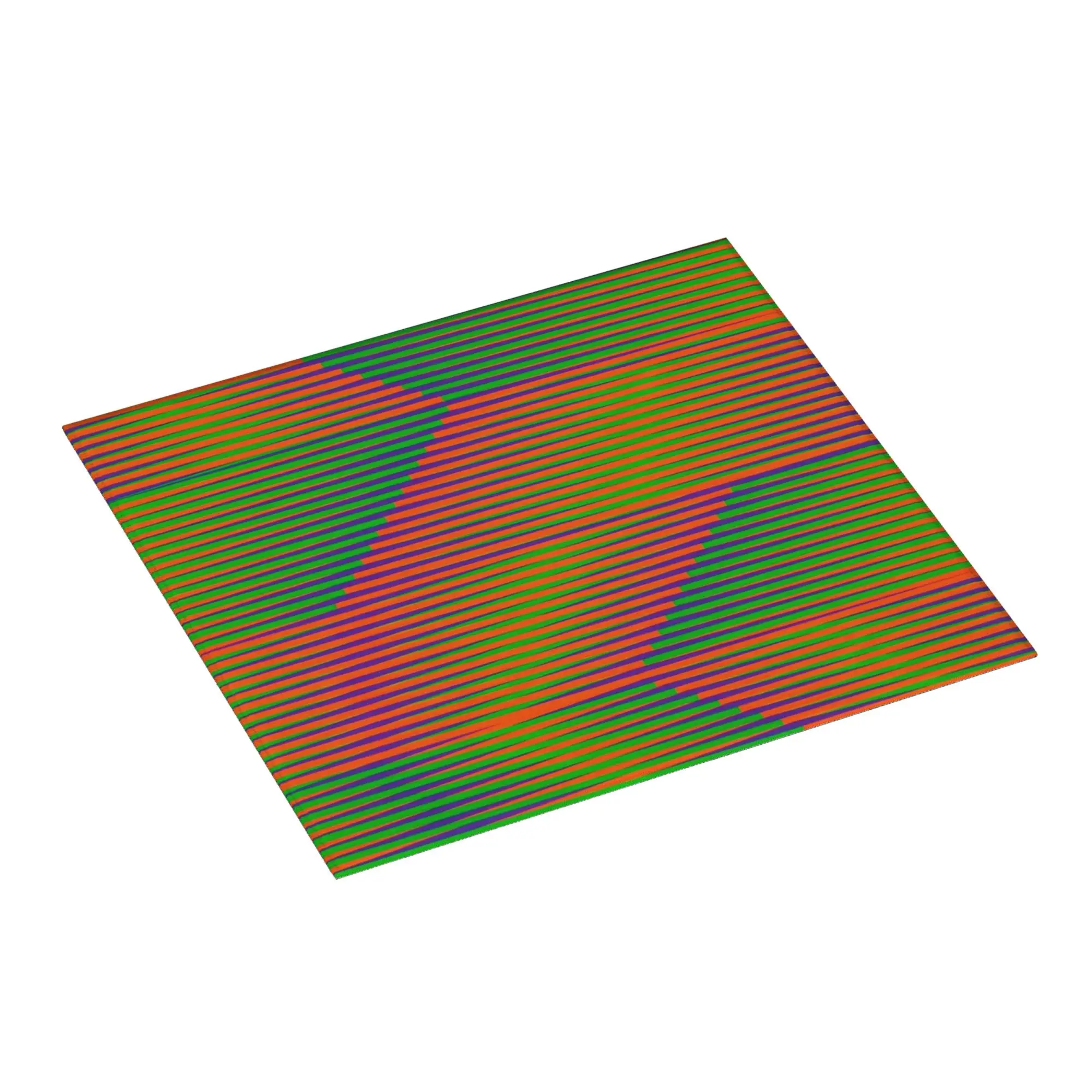 Carlos Cruz Diez Permutation Non‑Slip Waterproof Absorbent Barware Tableware Oil Proof Reusable  Bathroom Drying Mat For Kitchen