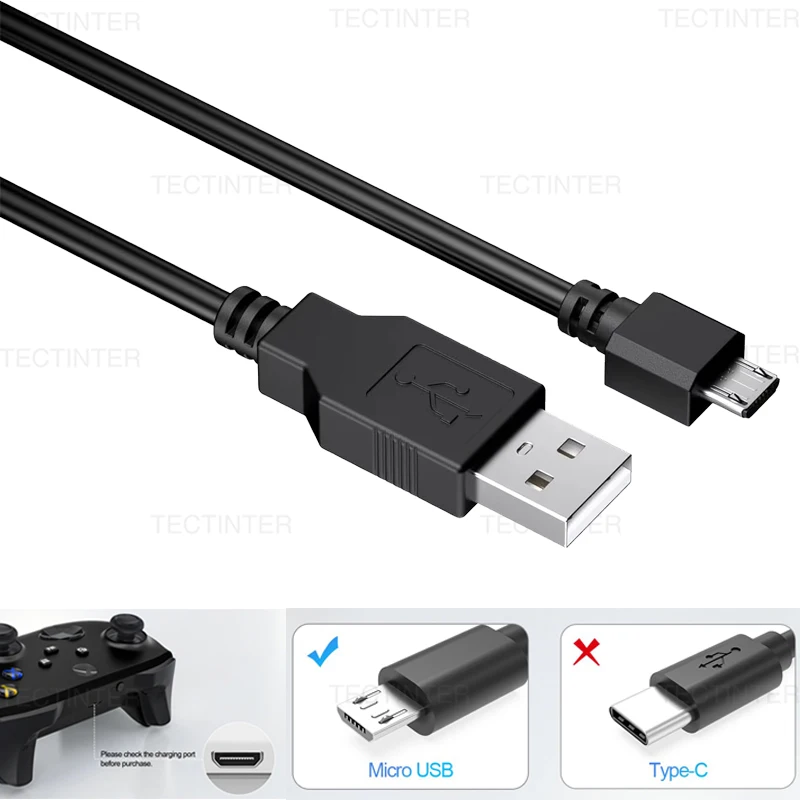 Cabo de dados micro USB de 2M/1.8M para controle de PS4, cabo de carregamento para gamepad PS4/PS4 Slim/PS4 Pro, acessórios para consoles.