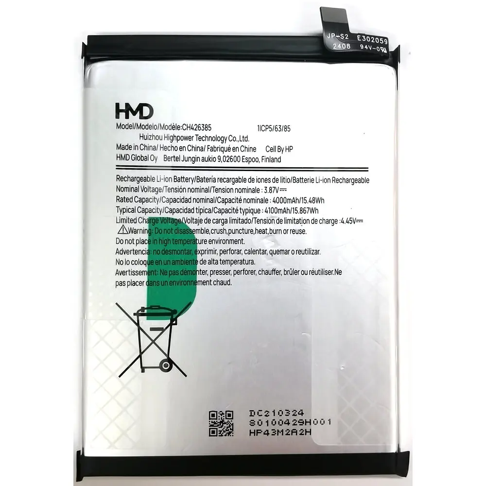 New Original HMD CH426385 Mobile Phone Replacement Battery 1ICP5/63/85