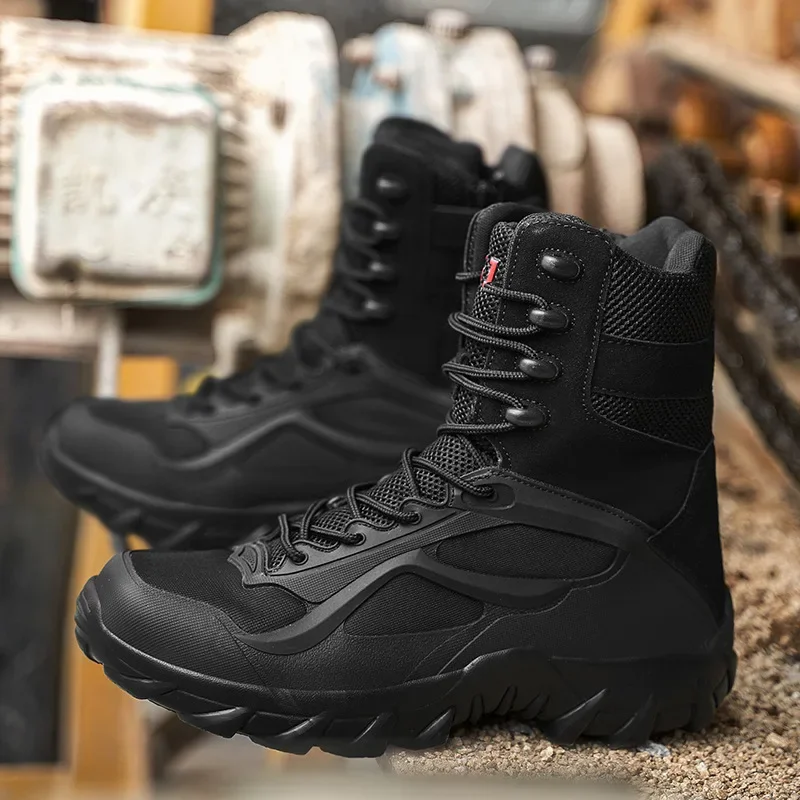 Men's Shoes Fashion High Top Desert Boots Outdoor Non-slip Tactical Boots for Men High Quality Ankle Boots Hiking Shoes Zapatos