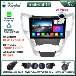 Car Radio Android 13 For Changan Cs35 2013 - 2017 Carplay Multimedia Vehicle Monitor Lettore Qled Screen Tv Navigation Stereo
