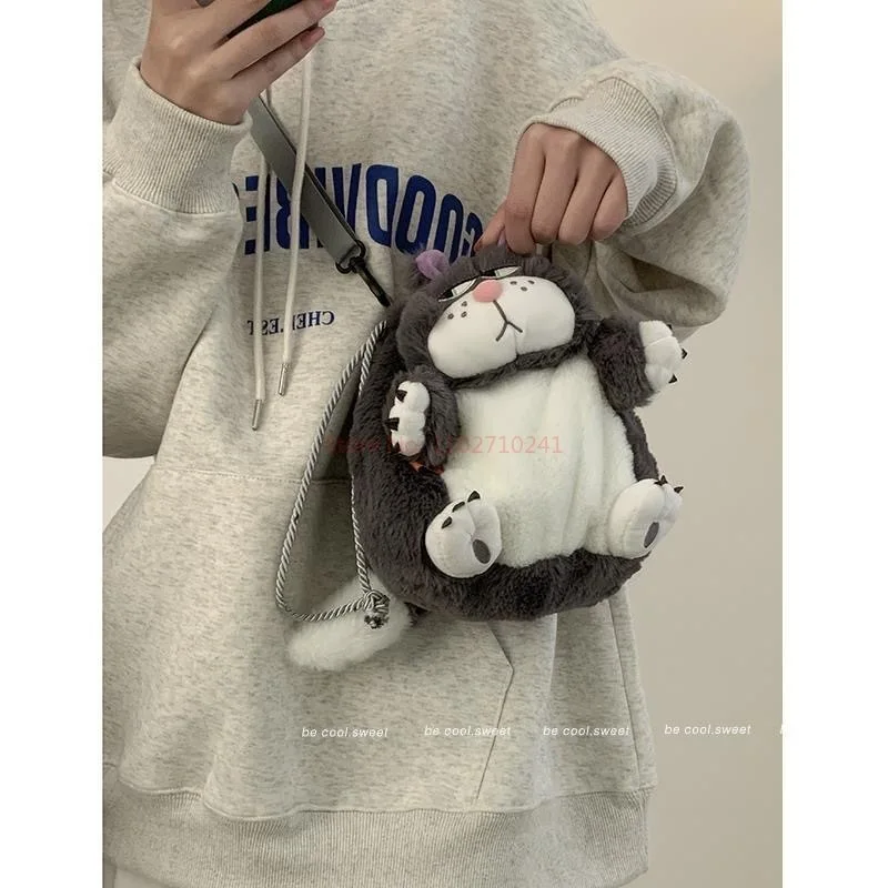 Hot Disney Lucifer Cat Portable Drawstring Pocket Plush Toy Doll Tokyo Disneyland Cartoon Anime Cinderella Cosmetic Storage Bags