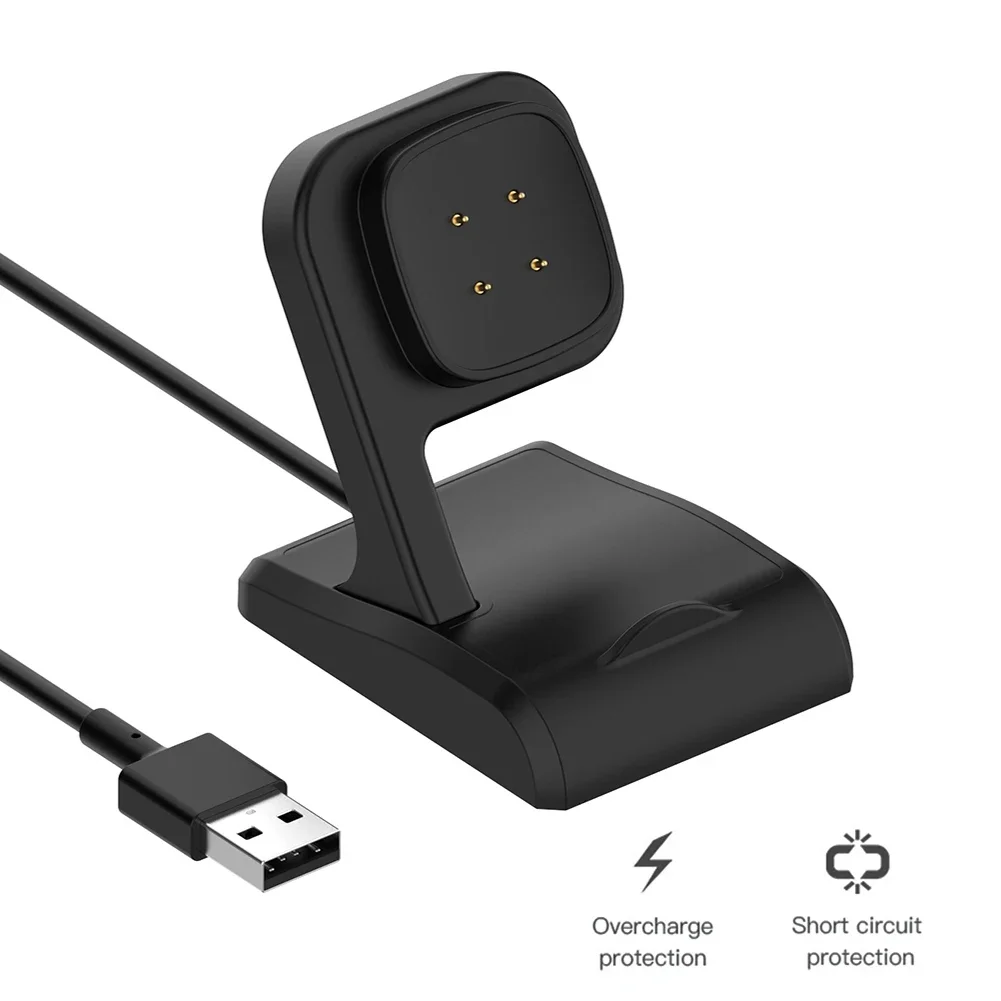 USB Charger For Fitbit Versa 3 4 Fitbit Sense 1 2 Smart Watch Replacement Charging Cable Dock Station