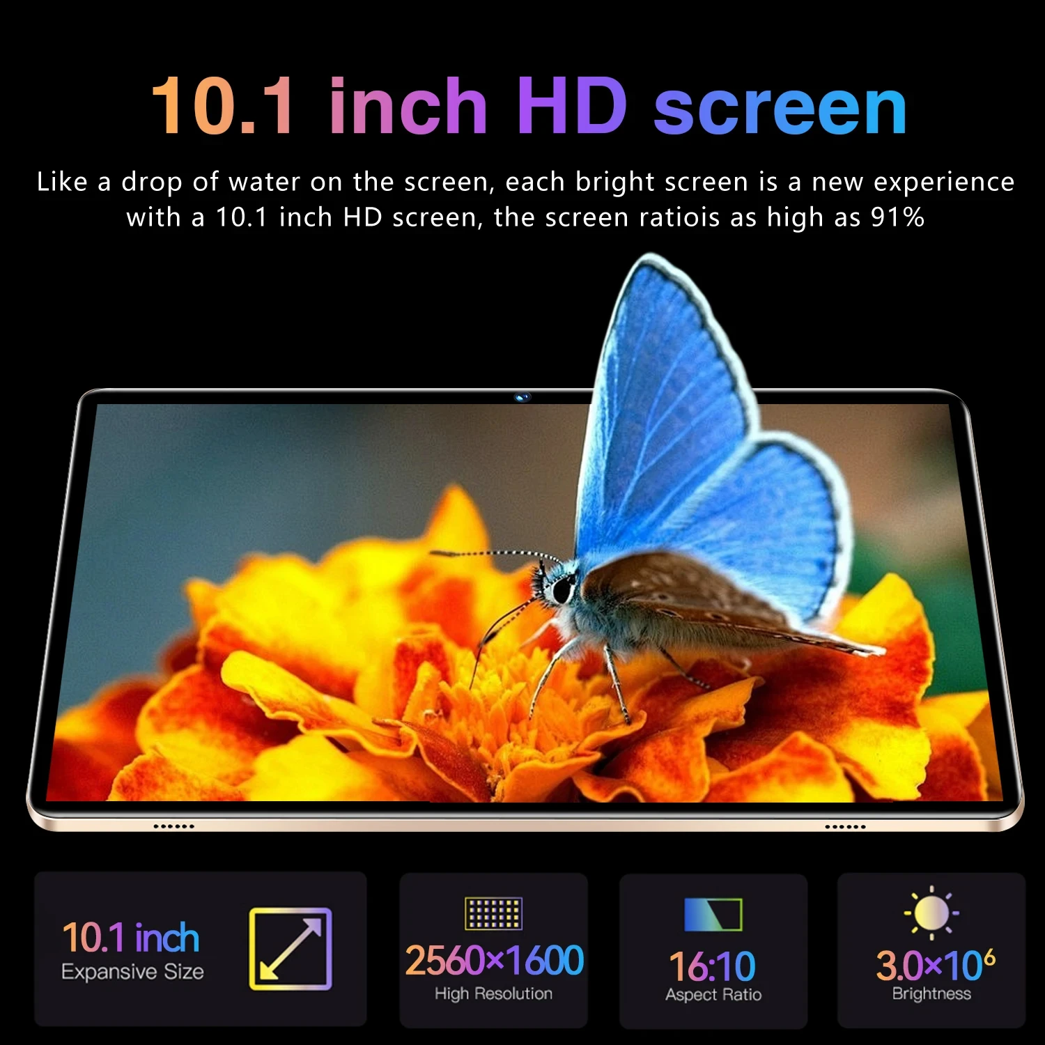 Imagem -05 - Tablet P60 Pro Versão Global Android 13.0 10.1 16gb Ram 1tb Rom pc 5g Dual Sim Wi-fi Rede Bluetooth hd 4k Novo