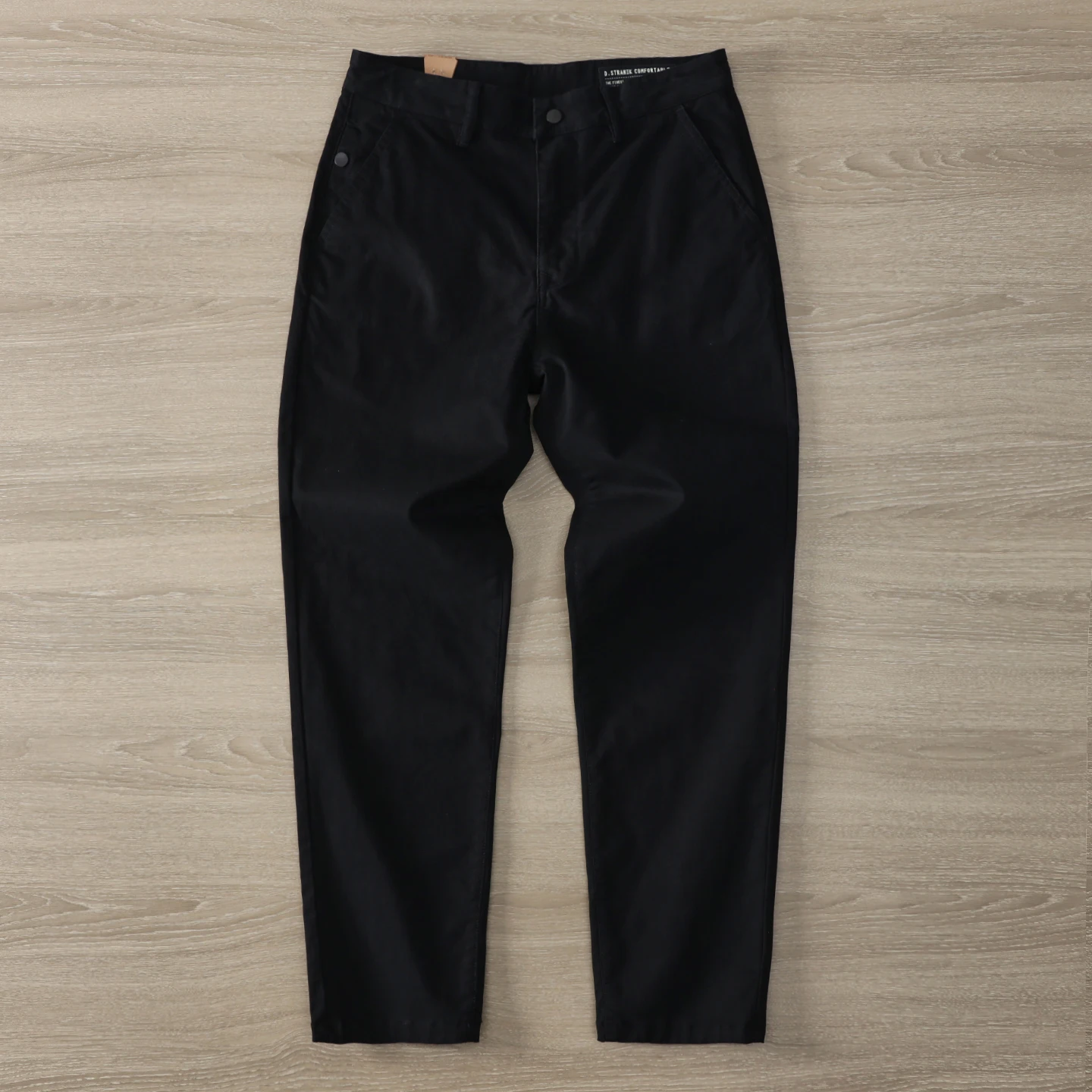 Celana Kasual Chino Retro Jepang Baru Musim Semi Musim Gugur Celana Panjang Lurus Longgar Tebal Elastis Mikro Dicuci Katun 98% Sederhana Pria