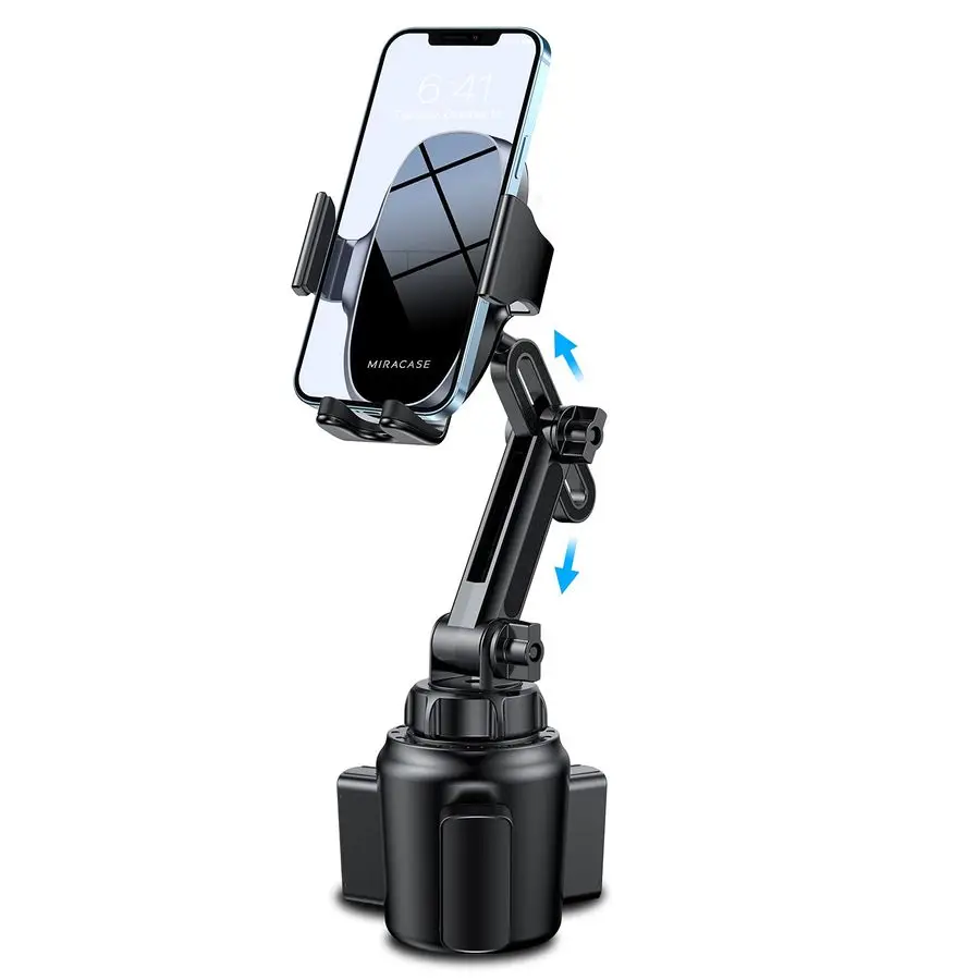

Upgraded Version Cup Phone Holder for Car, Universal Adjustable Long Neck Car Phone Mount Cradle Friendly Compatible with iPhone