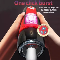 Sex Toy Sucking Telescopic Rotating Male Masturbator Cup For Men penis pump Real Vaginal Suction Pocket Blowjob Vibrator