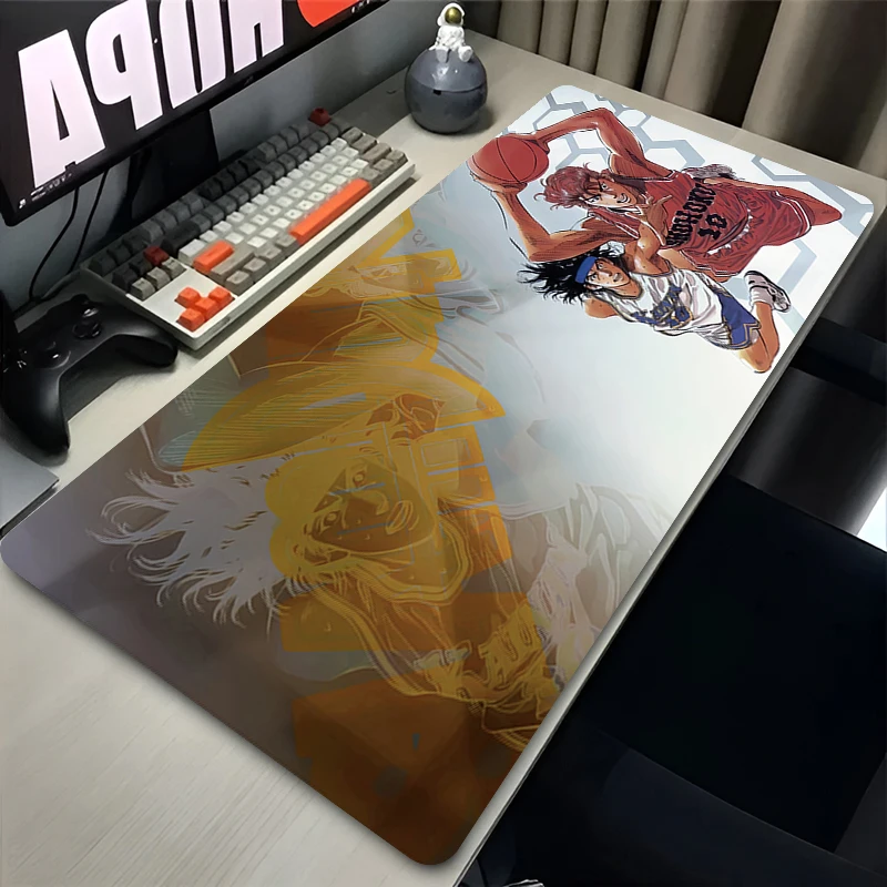Japan Anime Slam Dunk XXL Gaming Mousepad Basketball Keyboard Rug for PC Gamer Extended Large Desk Mat Rubber Base Mouse Pad
